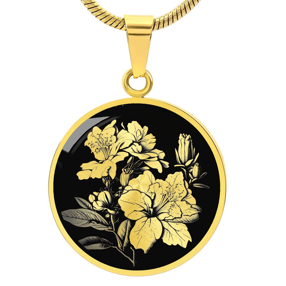 Personalized Azalea Necklace