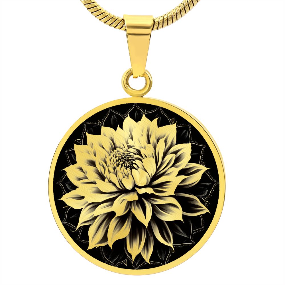 Personalized Dahlia Necklace