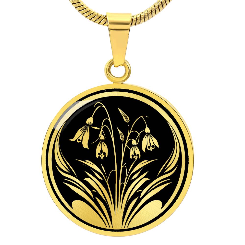 Personalized Snowdrop Necklace