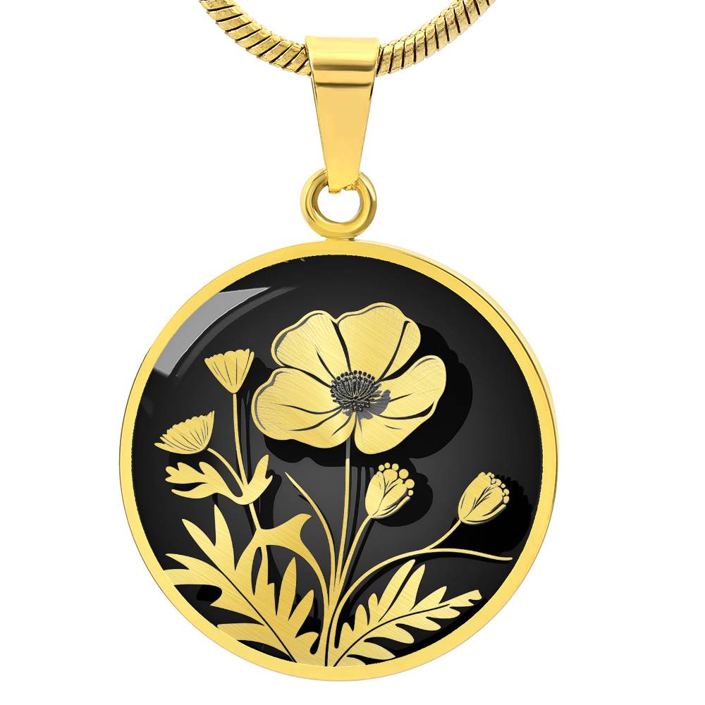 Personalized Buttercup Necklace