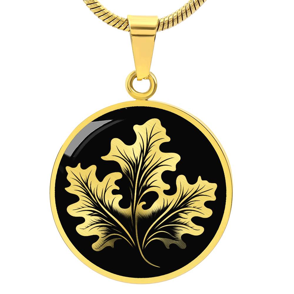 Personalized Oak Leaf Necklace