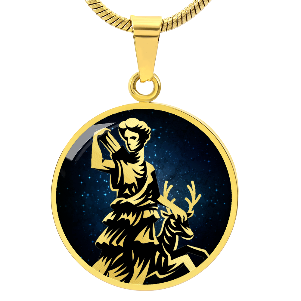 Artemis Necklace, Artemis Amulet - Hunter gift, Archery Gift