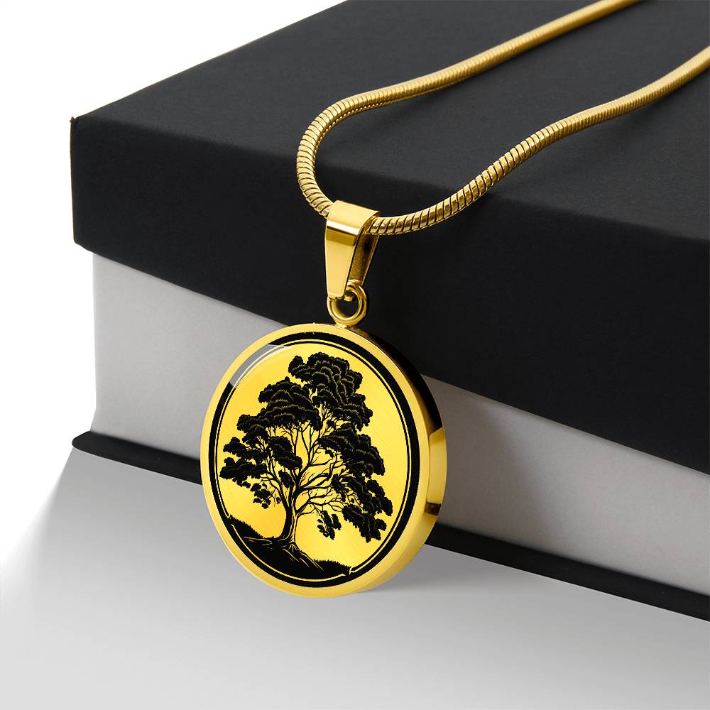 Personalized Maple Tree Necklace