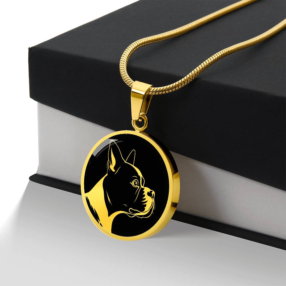 Personalized Boston Terrier Necklace
