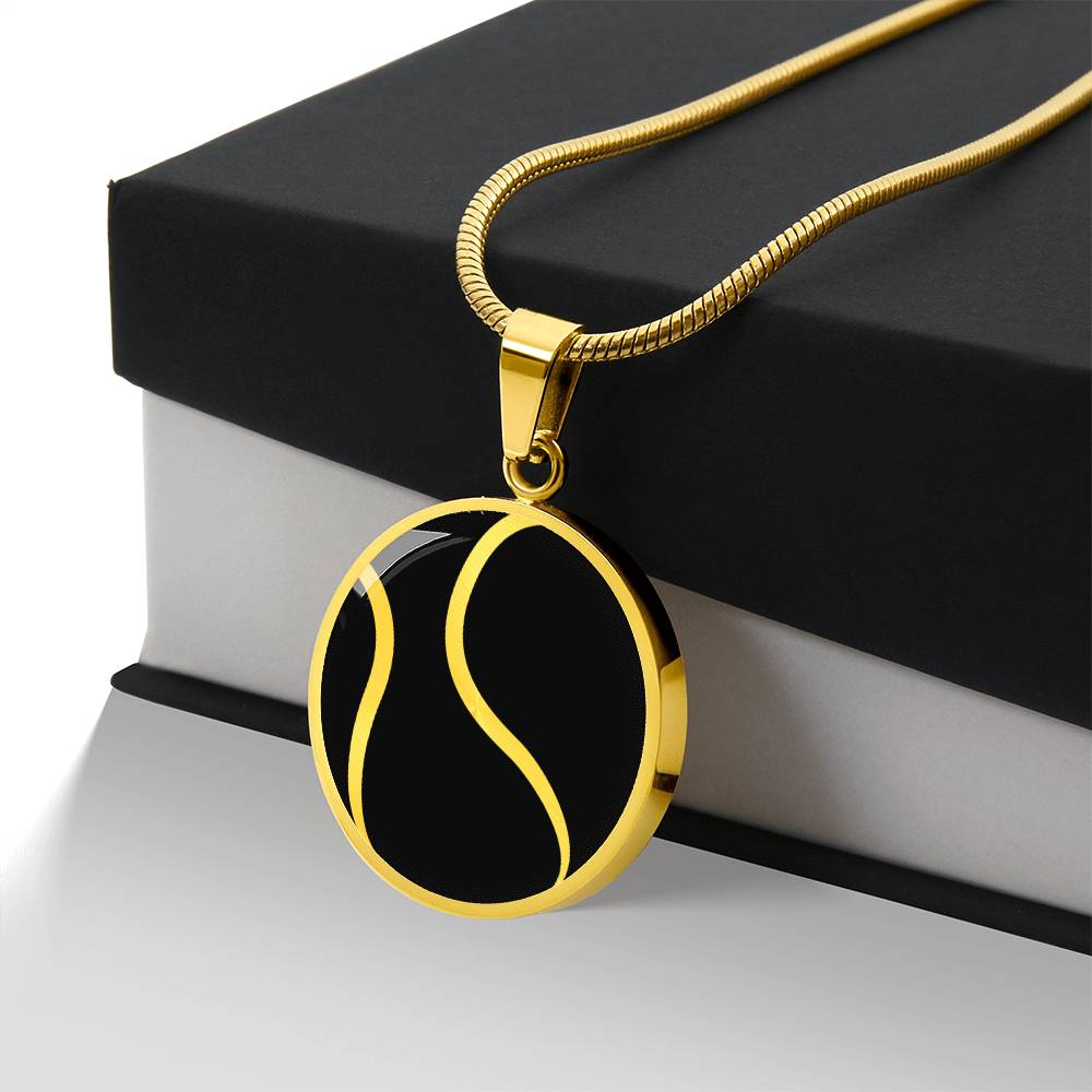 Personalized Tennis Ball Necklace
