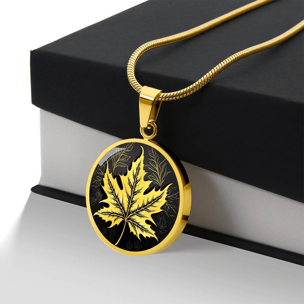 Personalized Maple Leaf Necklace