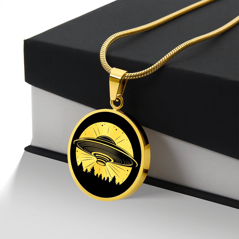 Personalized UFO Necklace
