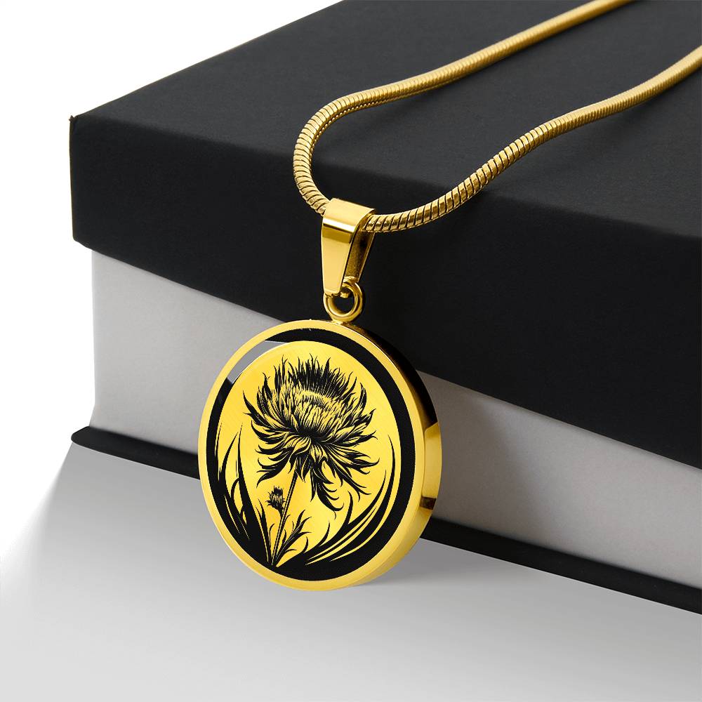 Personalized Cornflower Necklace