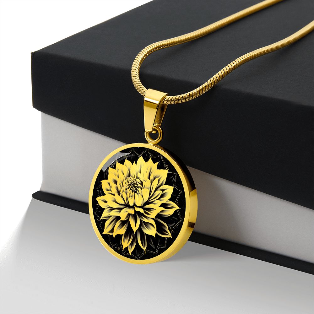 Personalized Dahlia Necklace