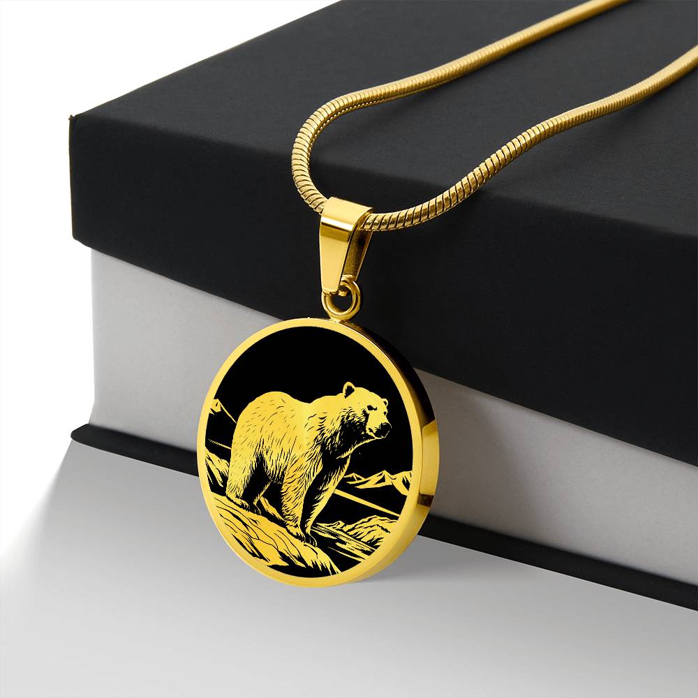 Personalized Polar Bear Necklace