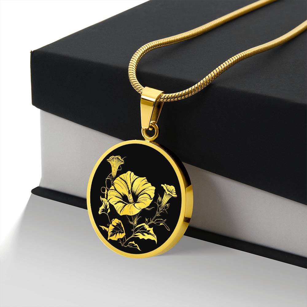 Personalized Morning Glory Necklace
