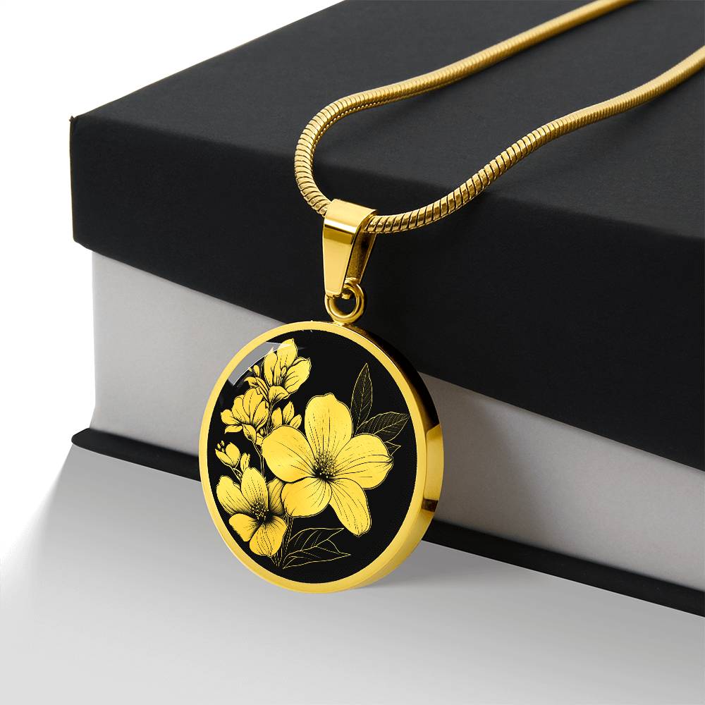 Personalized Dogwood Necklace