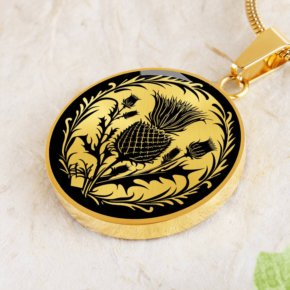 Scottish Thistle Necklace