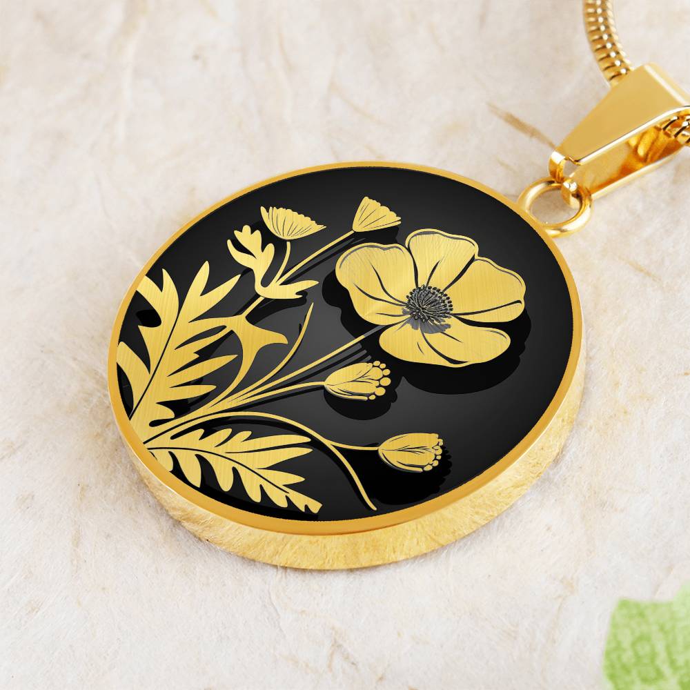 Personalized Buttercup Necklace