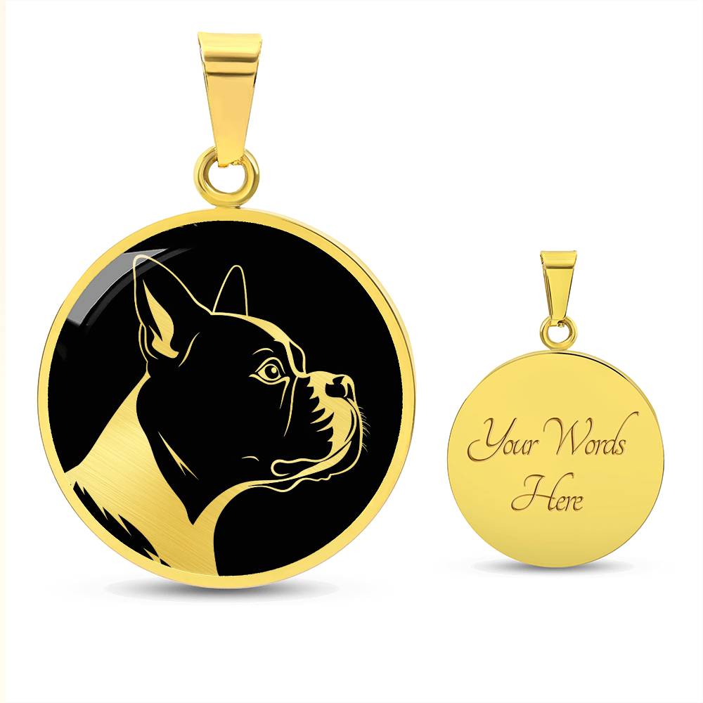 Personalized Boston Terrier Necklace