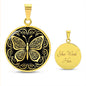 Personalized Celtic Butterfly Necklace