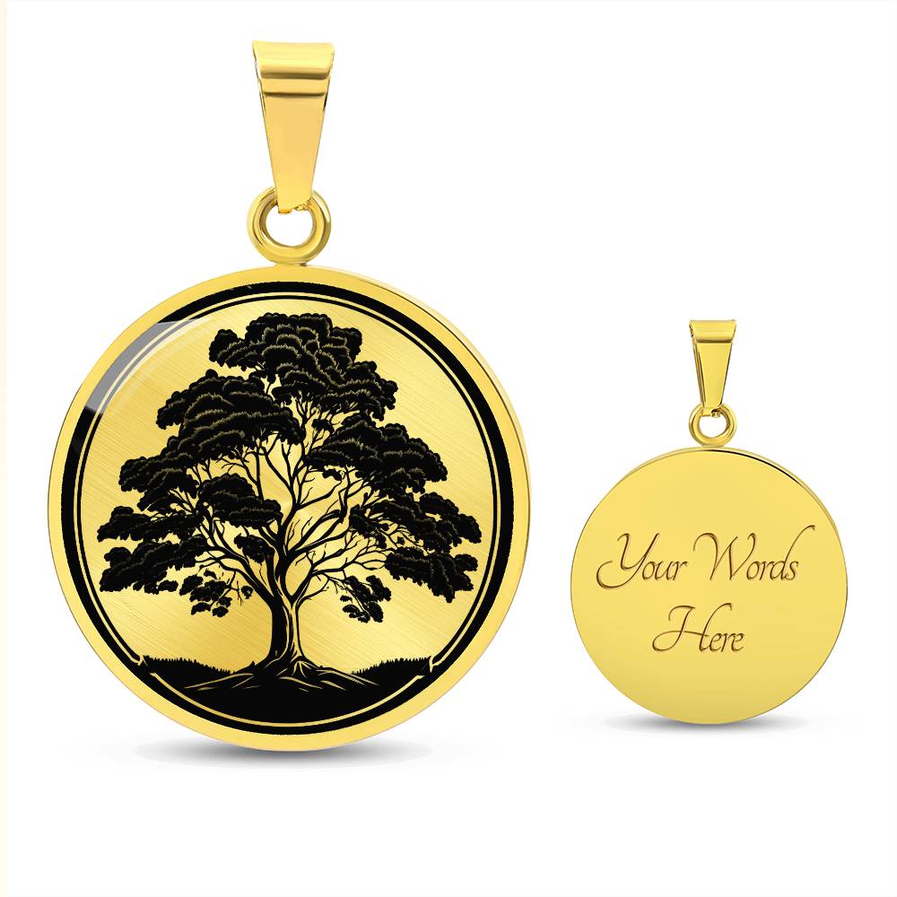 Personalized Maple Tree Necklace