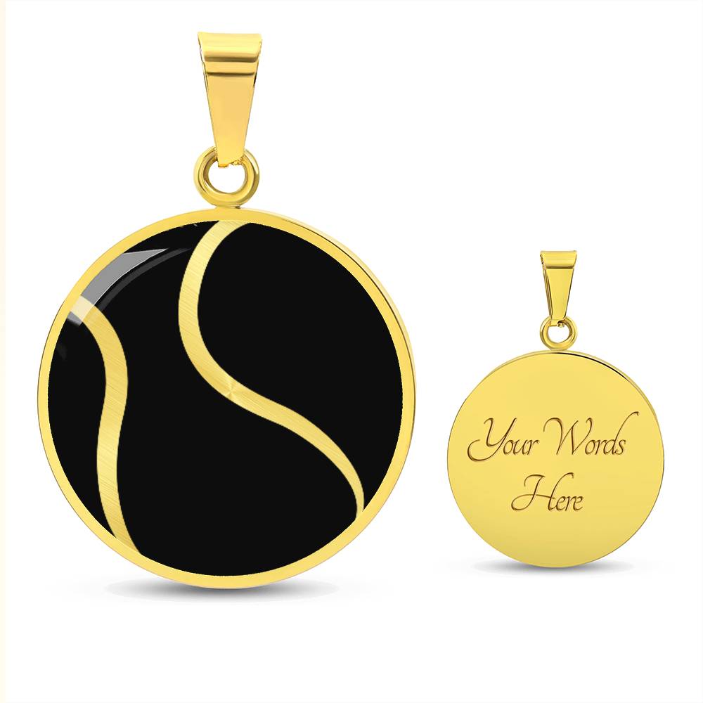 Personalized Tennis Ball Necklace