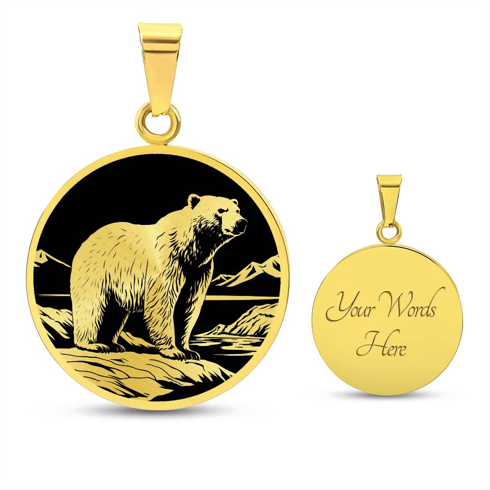 Personalized Polar Bear Necklace