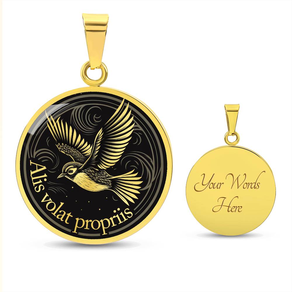 Alis Volat Propriis Necklace