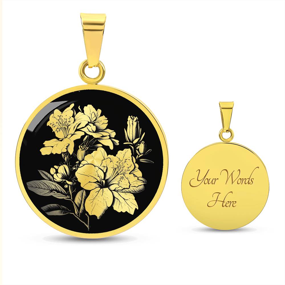 Personalized Azalea Necklace