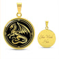 Personalized Heraldic Dragon Necklace