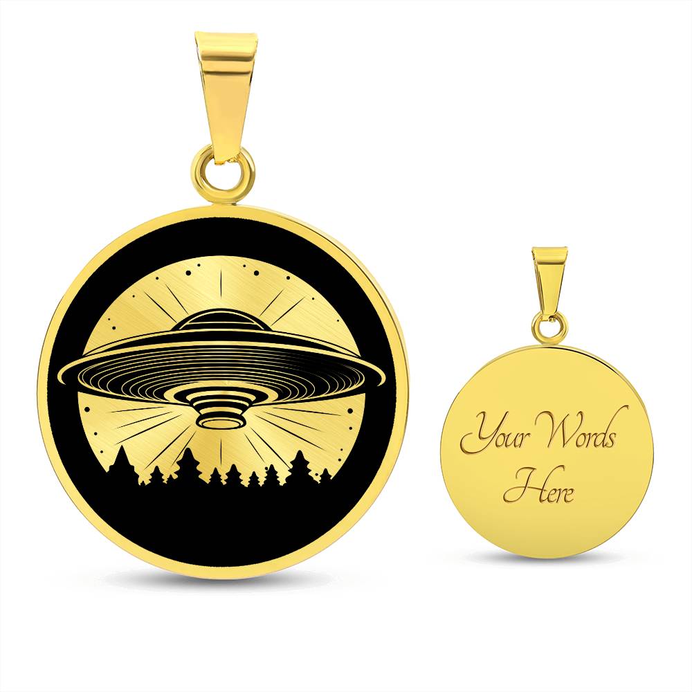 Personalized UFO Necklace