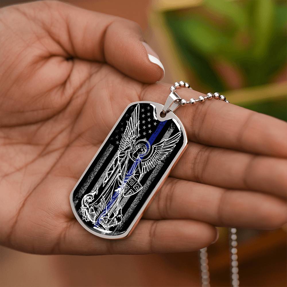 Police Officer Gift - Police Academy Graduation Gift - St Michael Protection Necklace