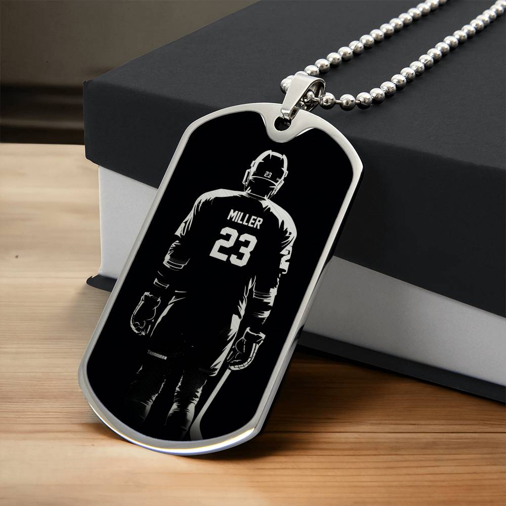 Personalized Hockey Necklace