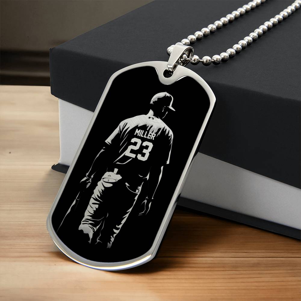 Personalized Baseball Necklace