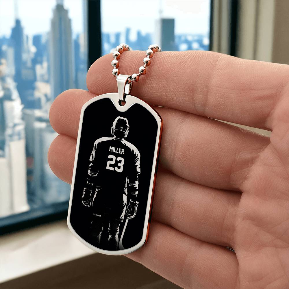 Personalized Hockey Necklace