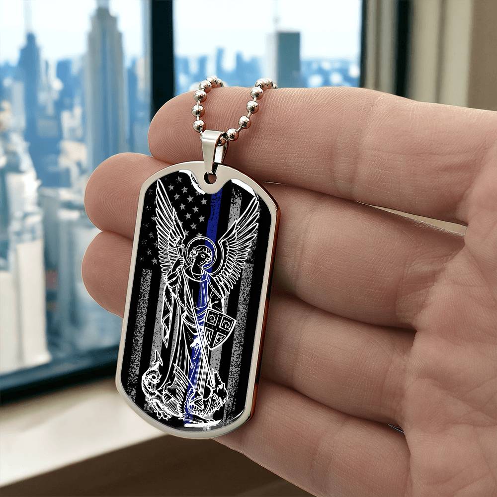 Police Officer Gift - Police Academy Graduation Gift - St Michael Protection Necklace