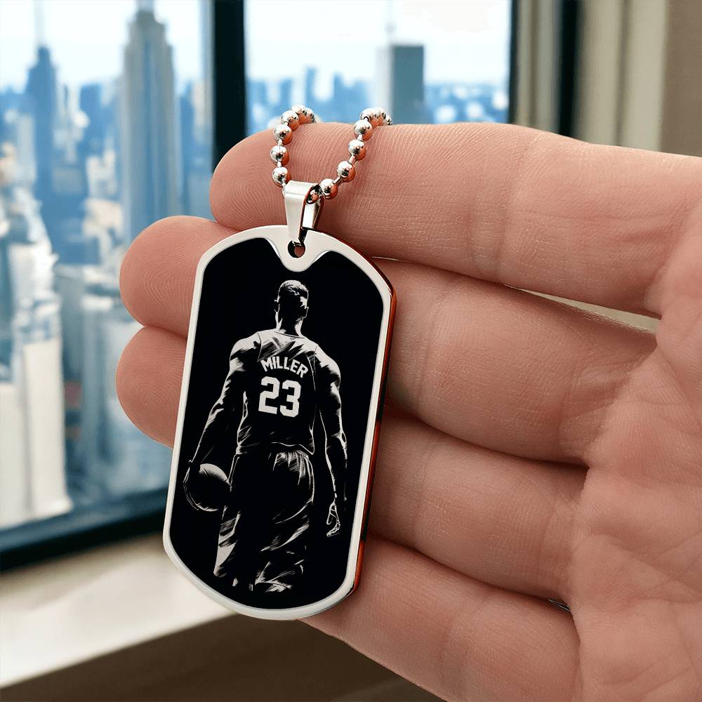 Personalized Basketball Necklace