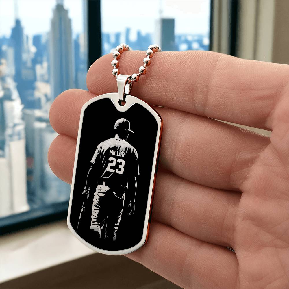 Personalized Baseball Necklace