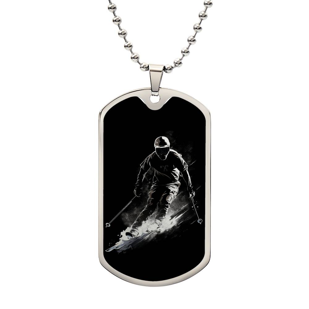 Personalized Ski Necklace