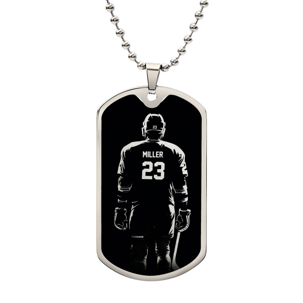 Personalized Hockey Necklace