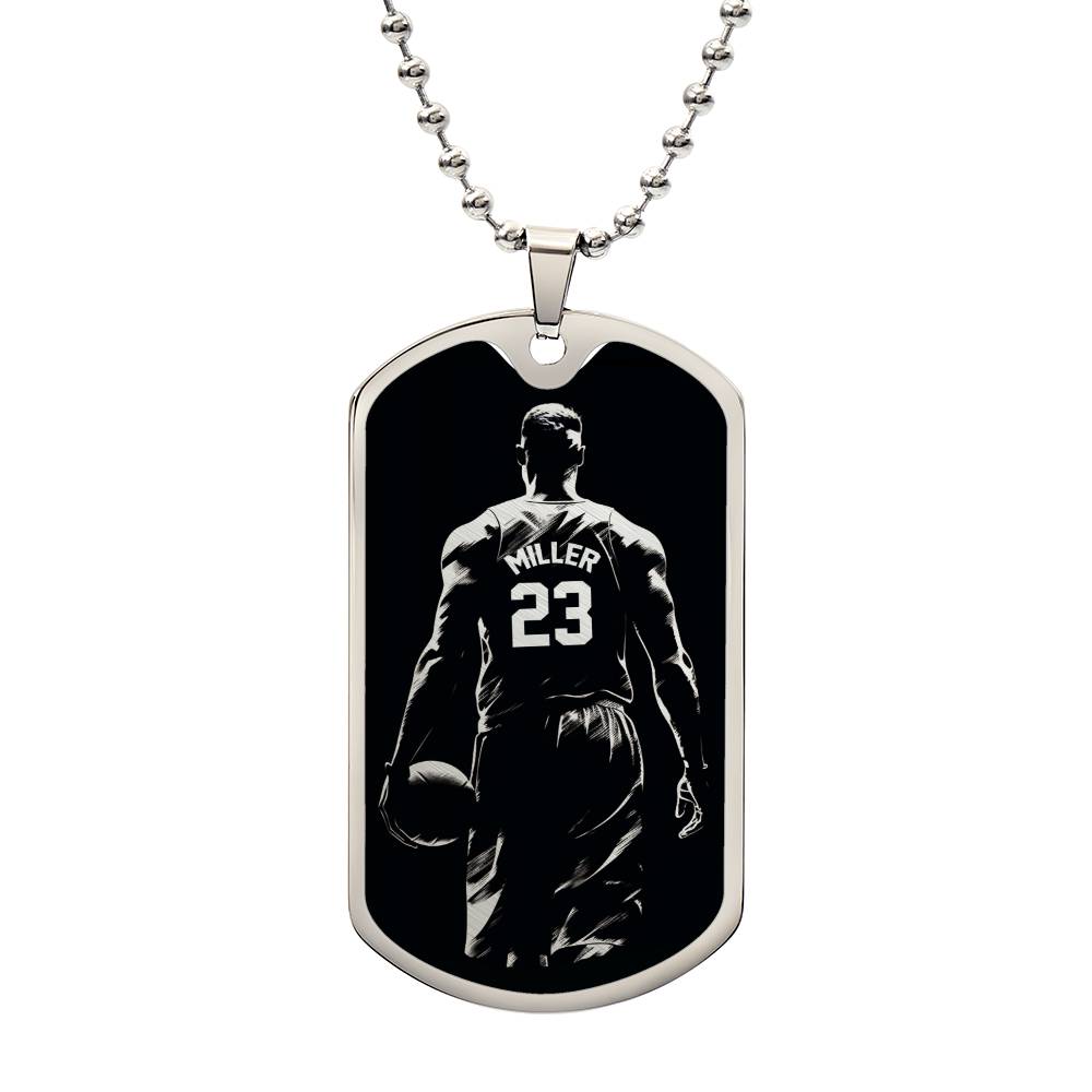 Personalized Basketball Necklace