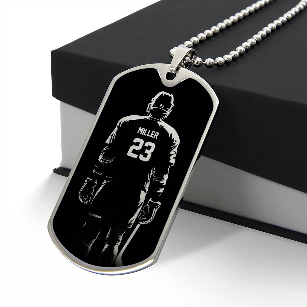 Personalized Hockey Necklace