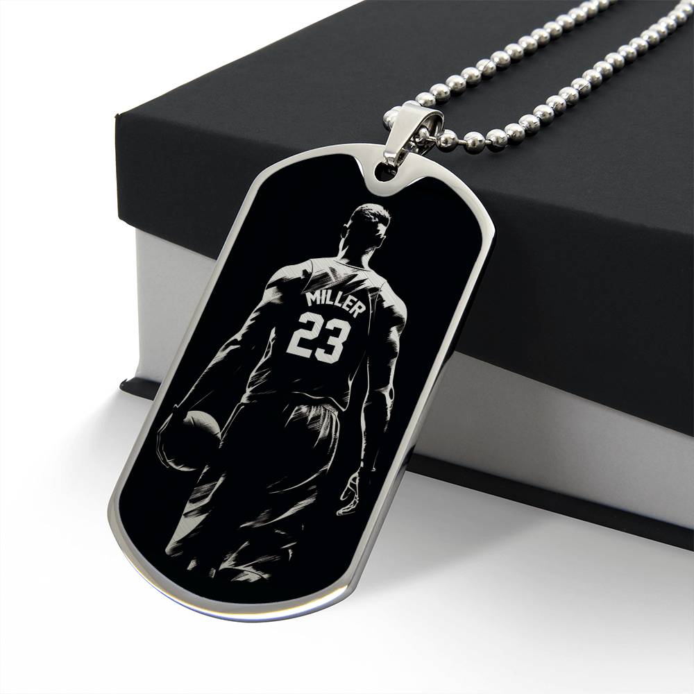 Personalized Basketball Necklace
