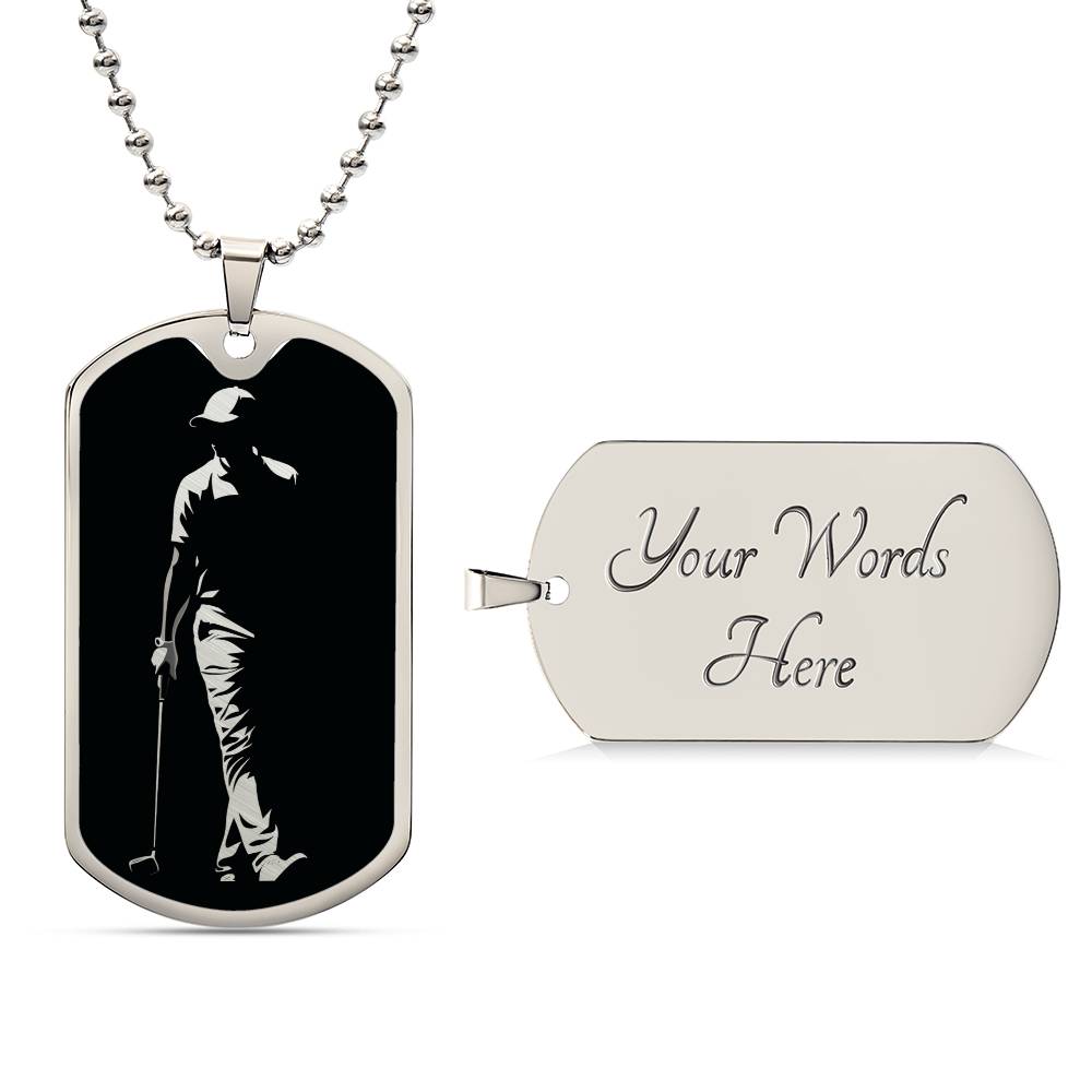 Personalized Golf Necklace