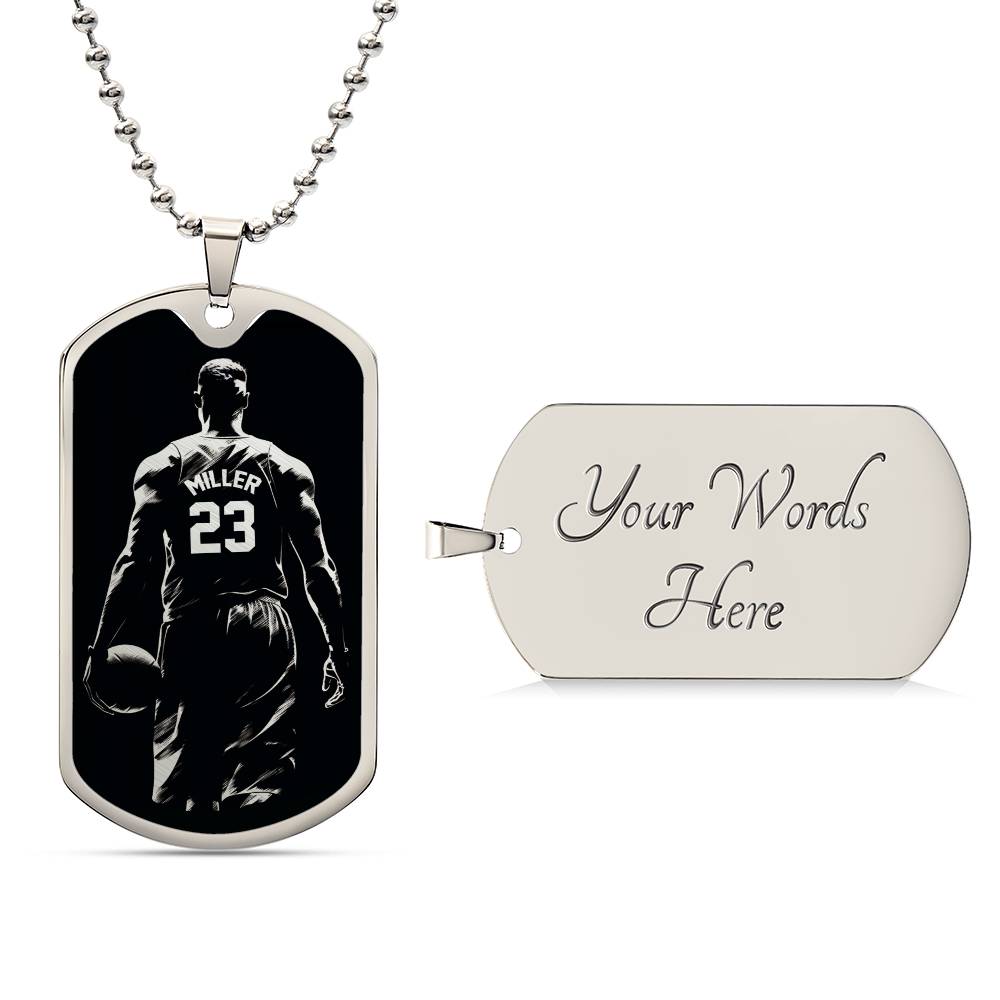 Personalized Basketball Necklace