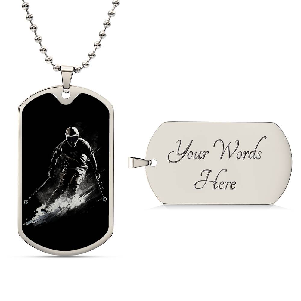 Personalized Ski Necklace