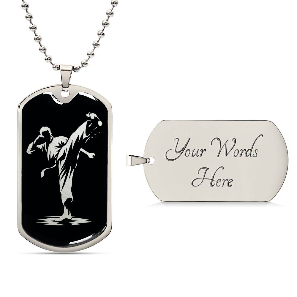 Personalized Karate Necklace