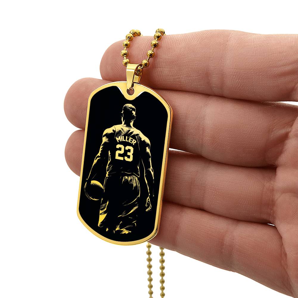 Personalized Basketball Necklace