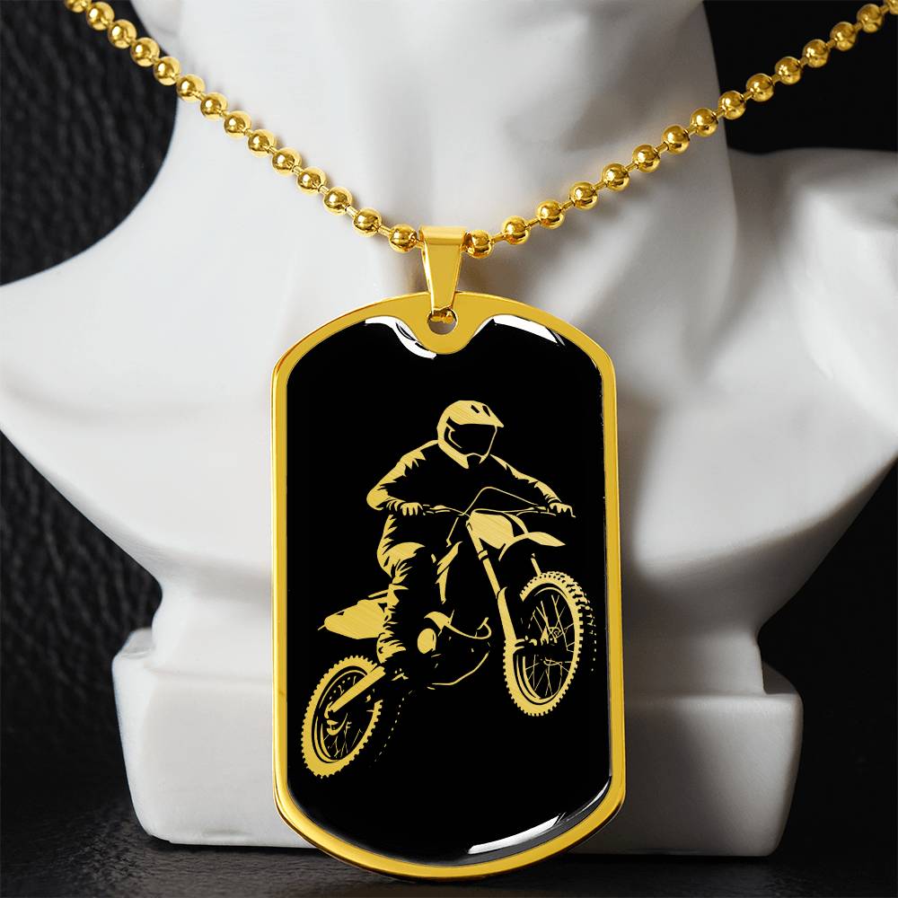 Personalized Dirt Bike Motocross Necklace