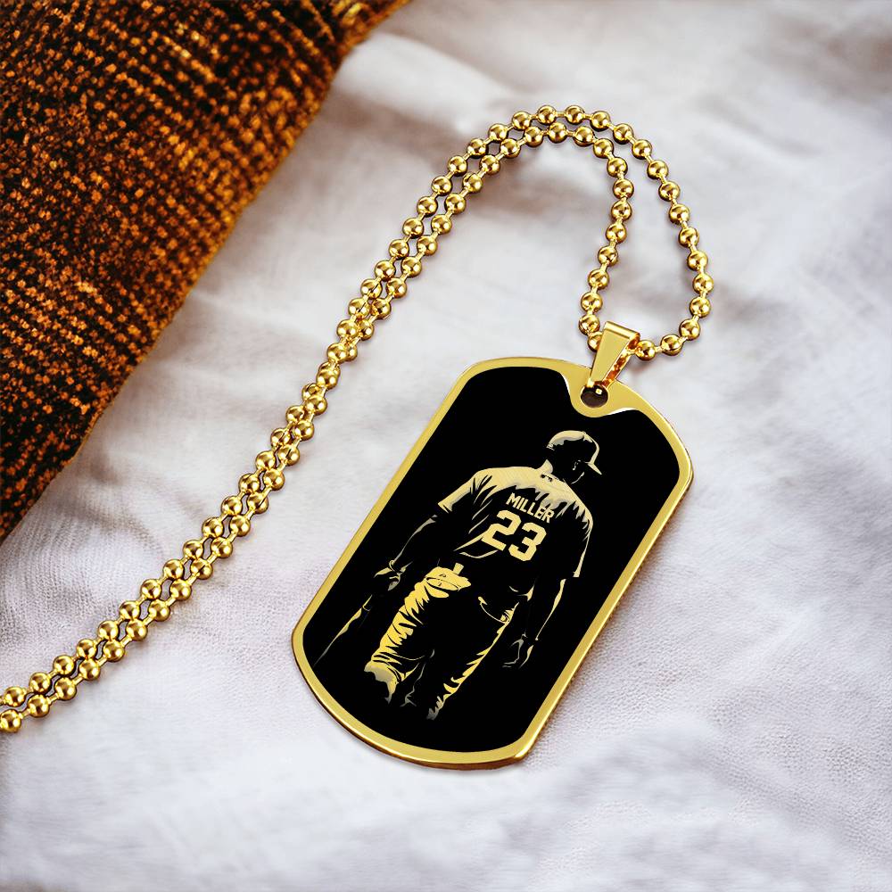 Personalized Baseball Necklace