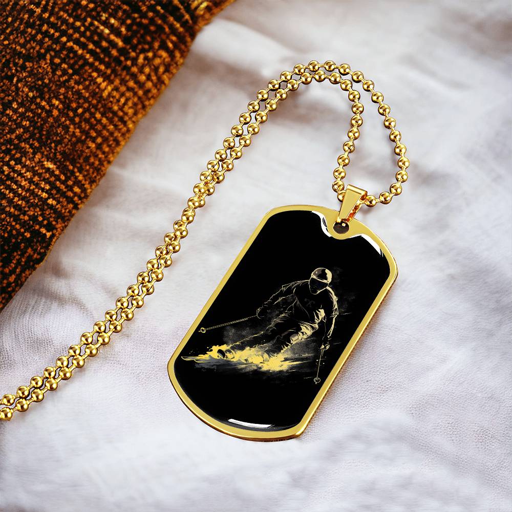 Personalized Ski Necklace