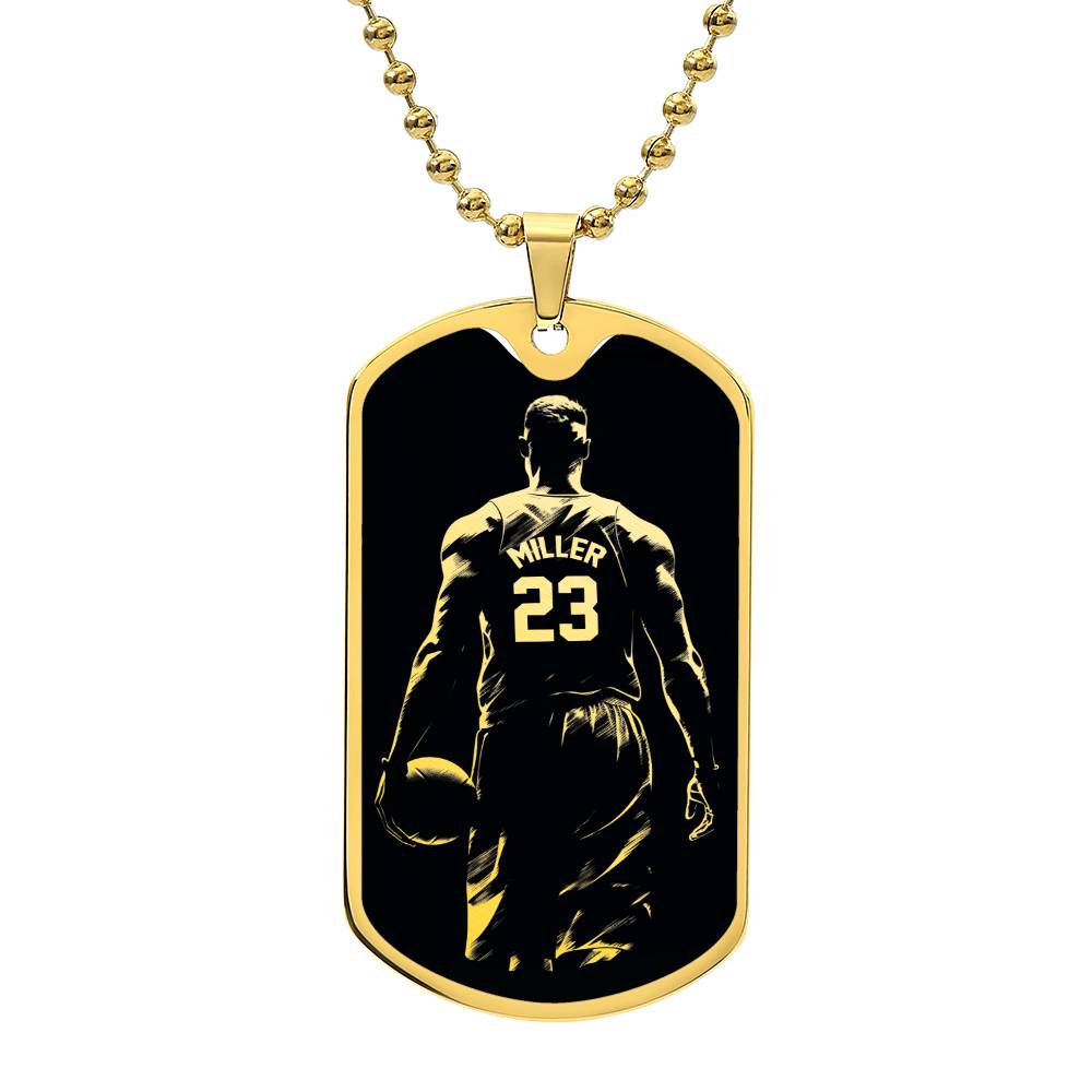Personalized Basketball Necklace