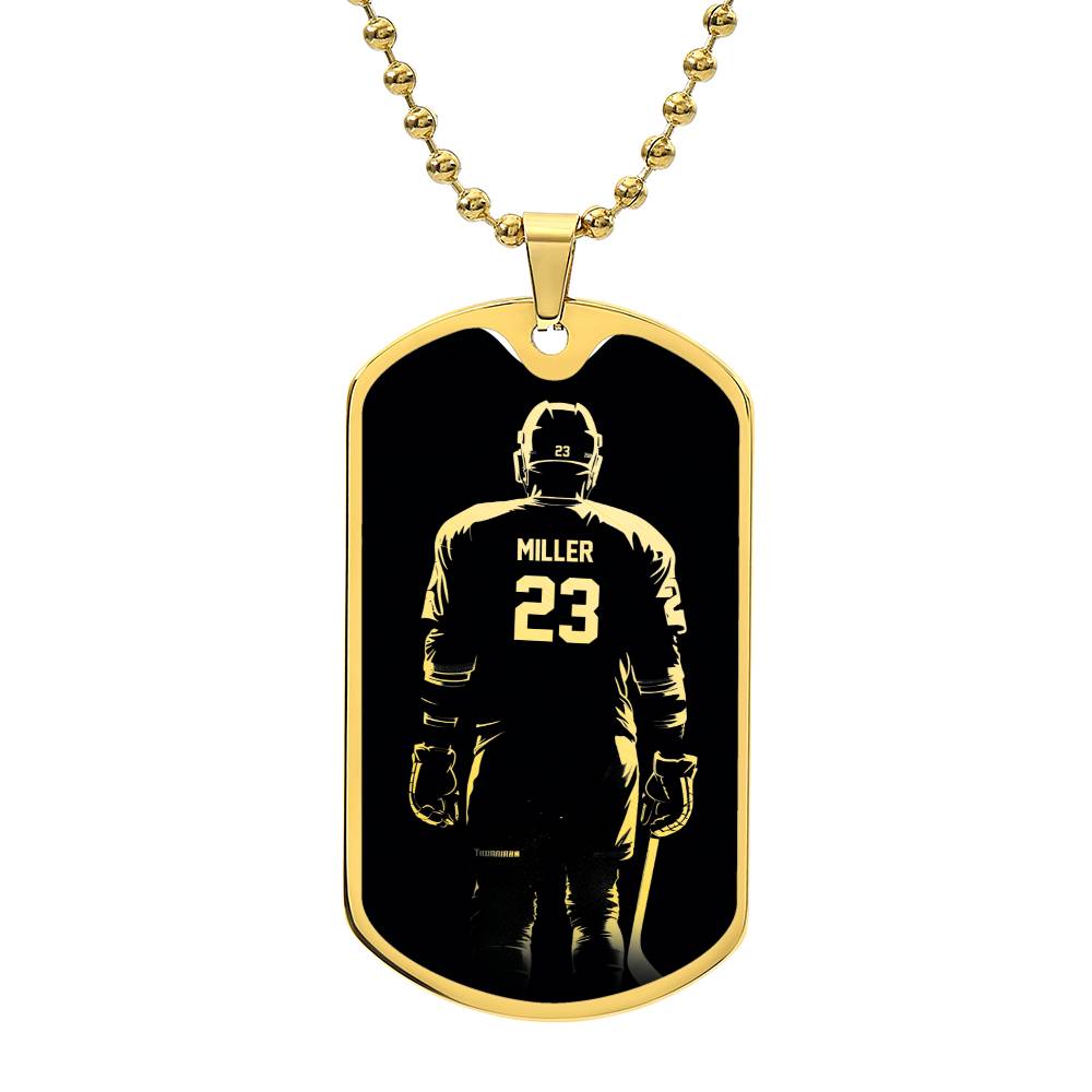 Personalized Hockey Necklace