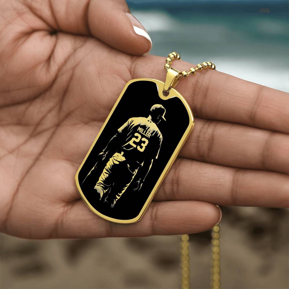 Personalized Baseball Necklace